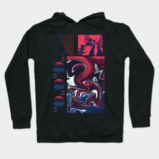 Abstract Collage Art | Abstract Future Hoodie